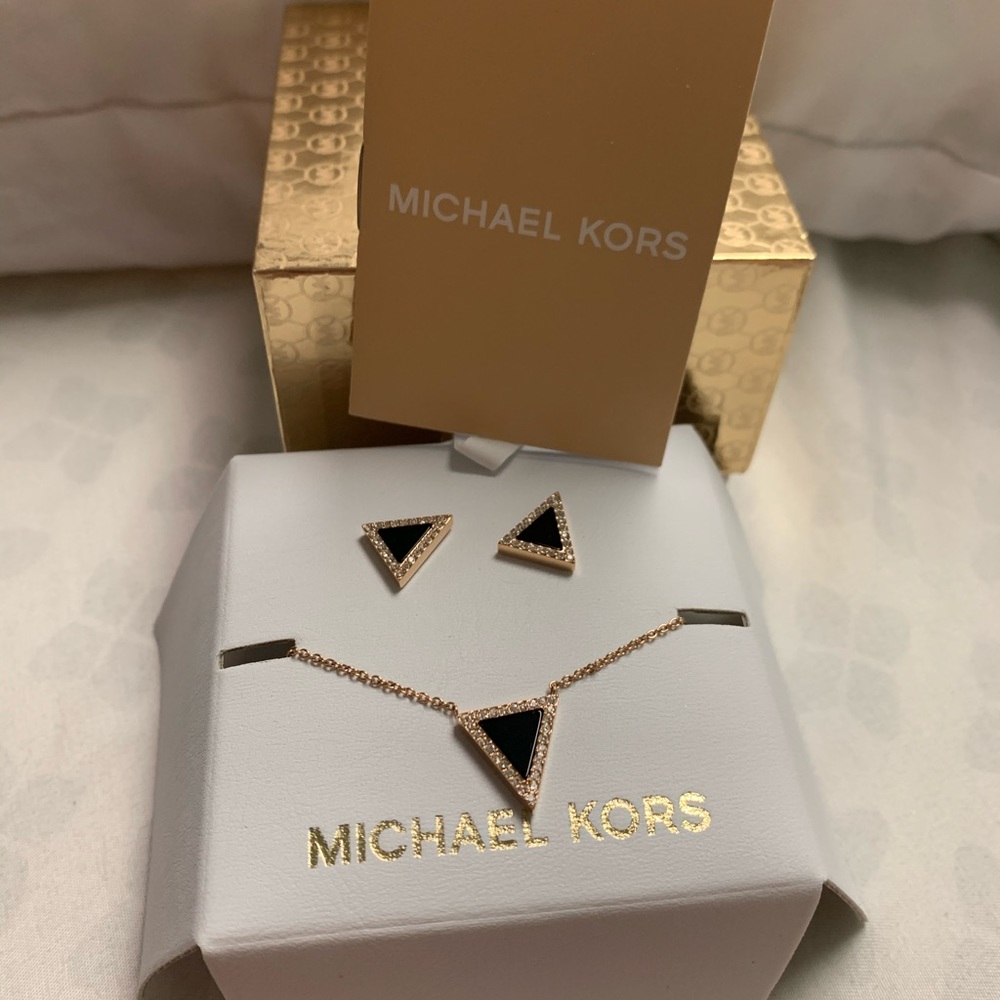 Michael Kors Necklace and Earrings Boxed Set